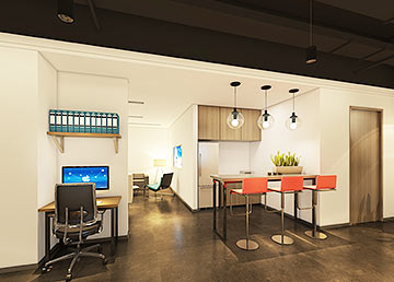 智慧神州信息技術(shù)公司休閑區(qū)設計裝修