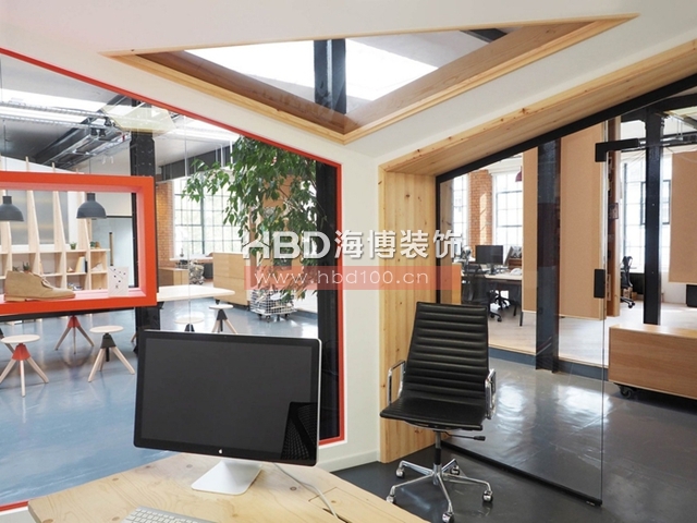 工業(yè)風辦公室設(shè)計,辦公室設(shè)計風格,服飾公司辦公室設(shè)計,海博裝飾.jpg