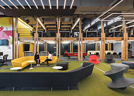 活力多彩辦公樓裝修設(shè)計案例欣賞